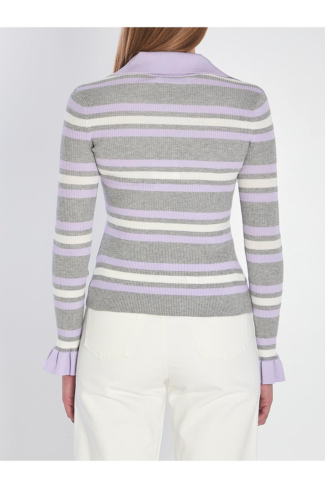 Self Portrait-OUTLET-SALE-Striped knit top-ARCHIVIST