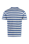 Piralo-OUTLET-SALE-Striped linen-cotton blend T-shirt-ARCHIVIST