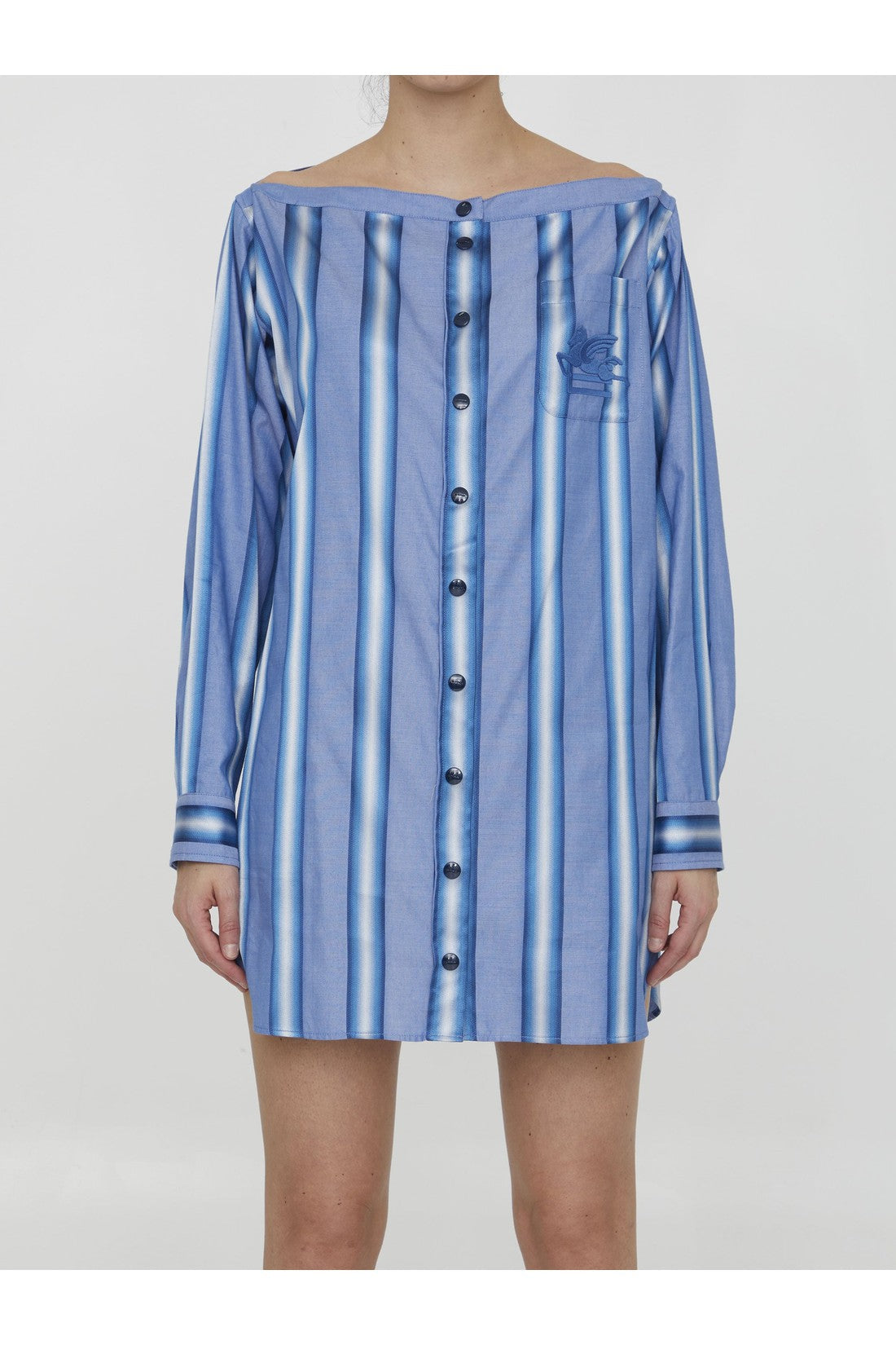 ETRO-OUTLET-SALE-Striped shirt dress-ARCHIVIST