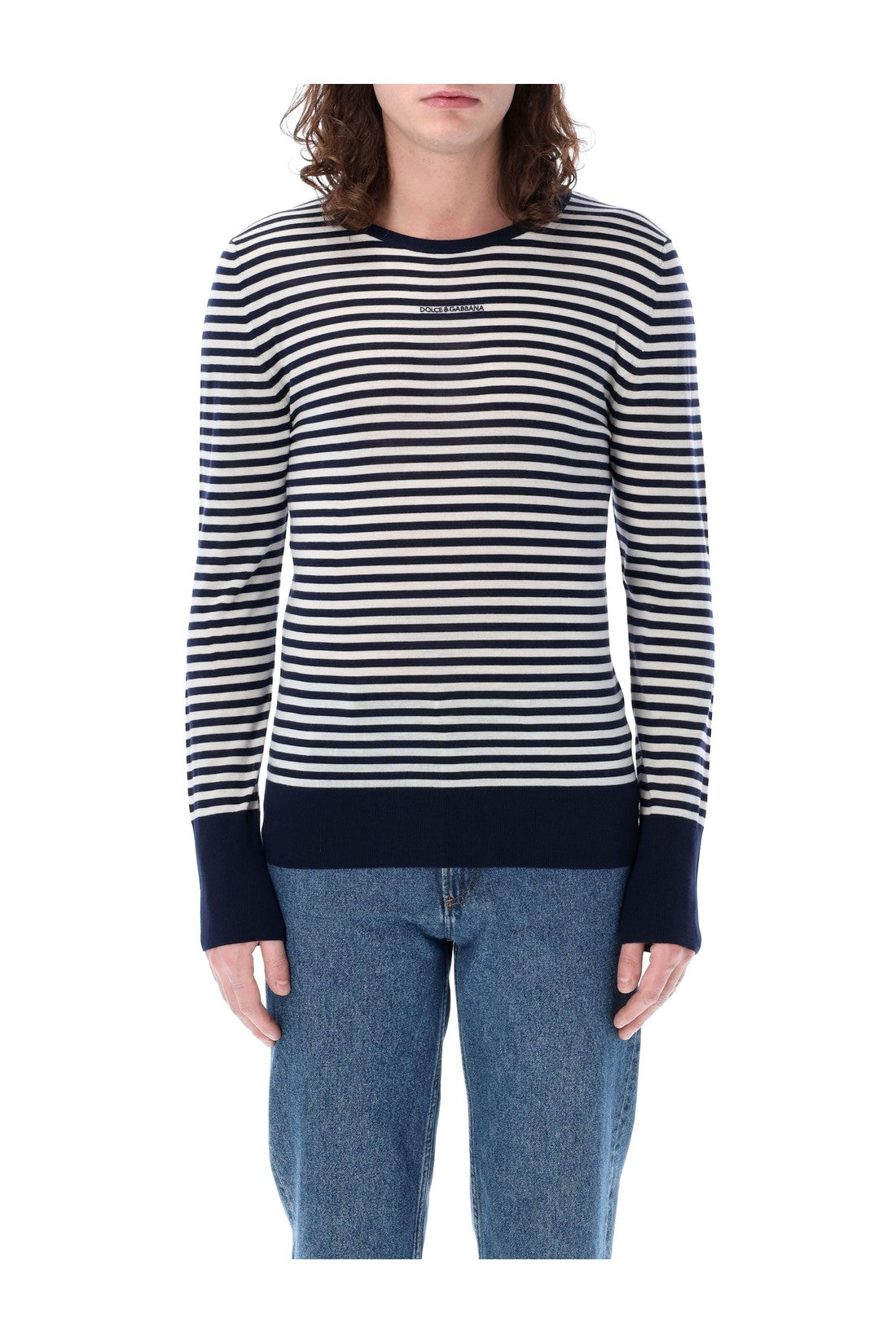 DOLCE & GABBANA-OUTLET-SALE-Striped sweater-ARCHIVIST