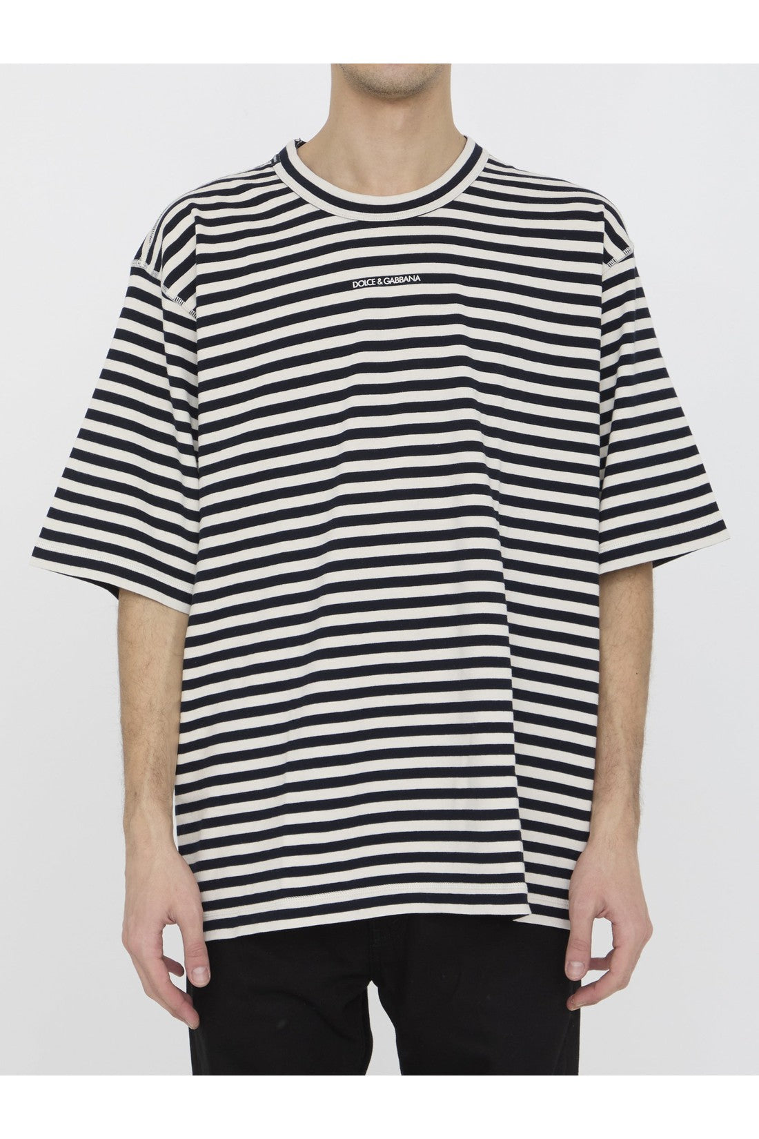 Dolce&Gabbana-OUTLET-SALE-Striped t-shirt-ARCHIVIST