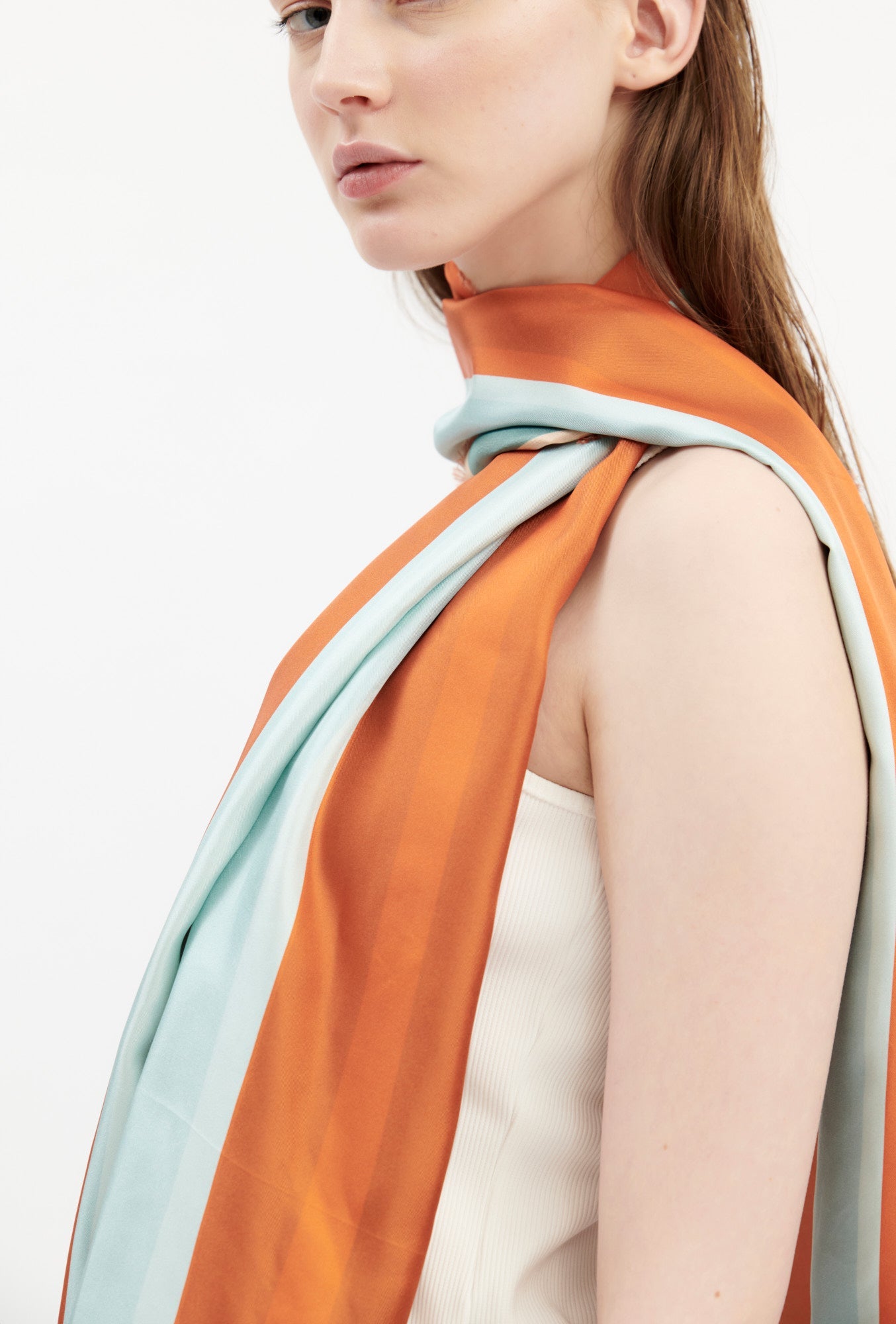 Odeeh-Stripes Schal, French Green-Schals & Tücher-Black-Deal-Outlet-by-ARCHIVIST