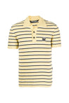 Palm Angels-OUTLET-SALE-Stripy Terry Knitted Logo Polo Shirt-ARCHIVIST