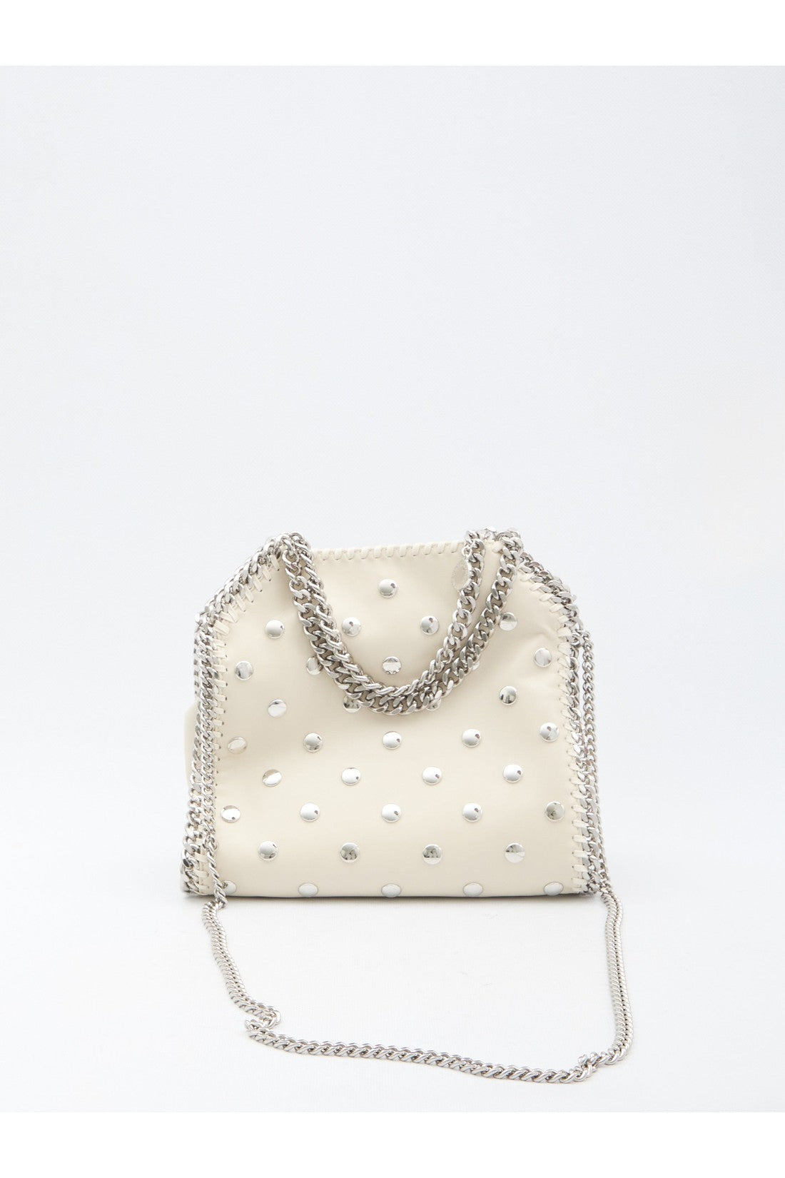 STELLA MCCARTNEY-OUTLET-SALE-Studded Falabella mini tote bag-ARCHIVIST