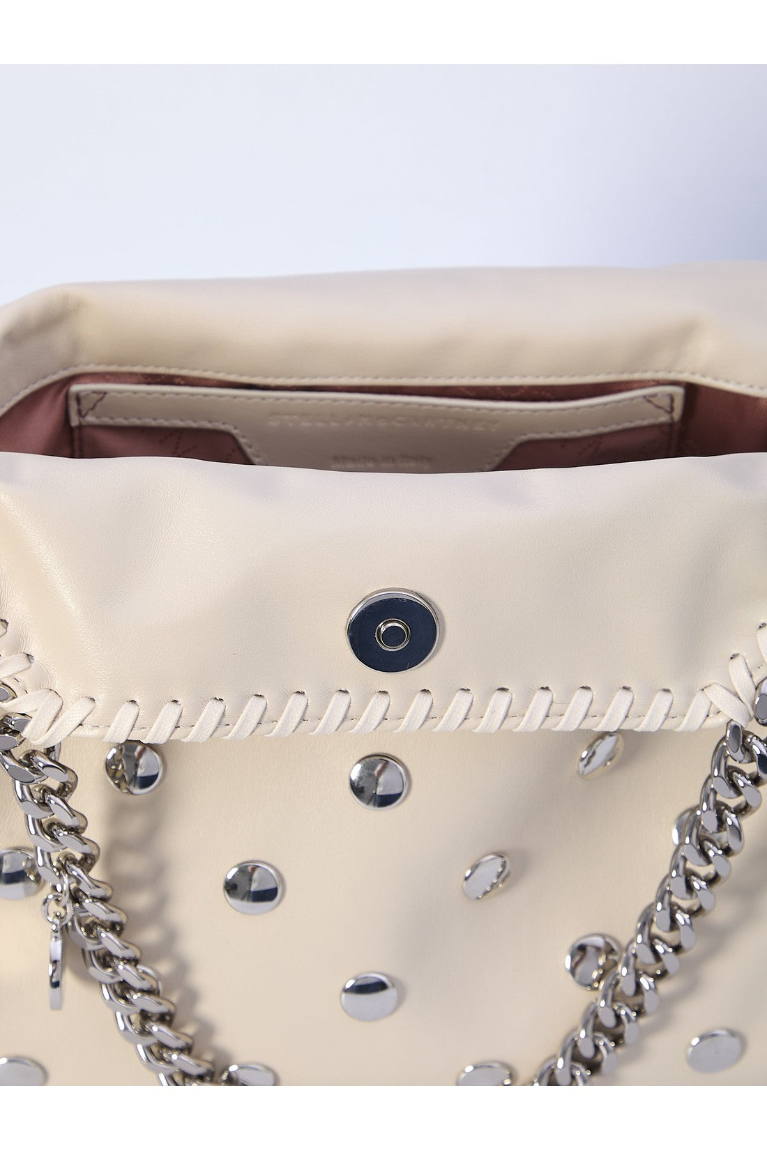 STELLA MCCARTNEY-OUTLET-SALE-Studded Falabella mini tote bag-ARCHIVIST