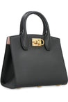 FERRAGAMO-OUTLET-SALE-Studio Box leather mini handbag-ARCHIVIST