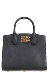 FERRAGAMO-OUTLET-SALE-Studio Box leather mini handbag-ARCHIVIST