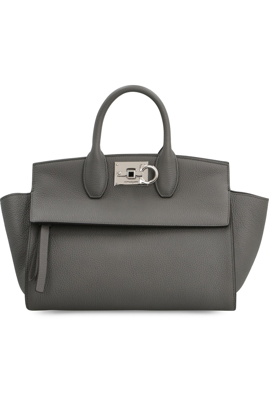 FERRAGAMO-OUTLET-SALE-Studio Soft leather handbag-ARCHIVIST