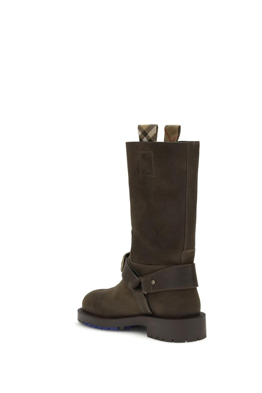 Burberry-OUTLET-SALE-Suede Saddle boots-ARCHIVIST
