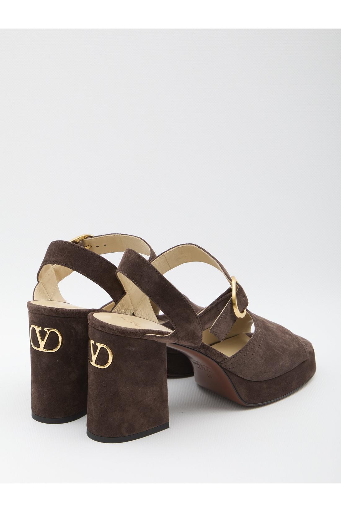 Valentino Garavani-OUTLET-SALE-Suede Sandals-ARCHIVIST