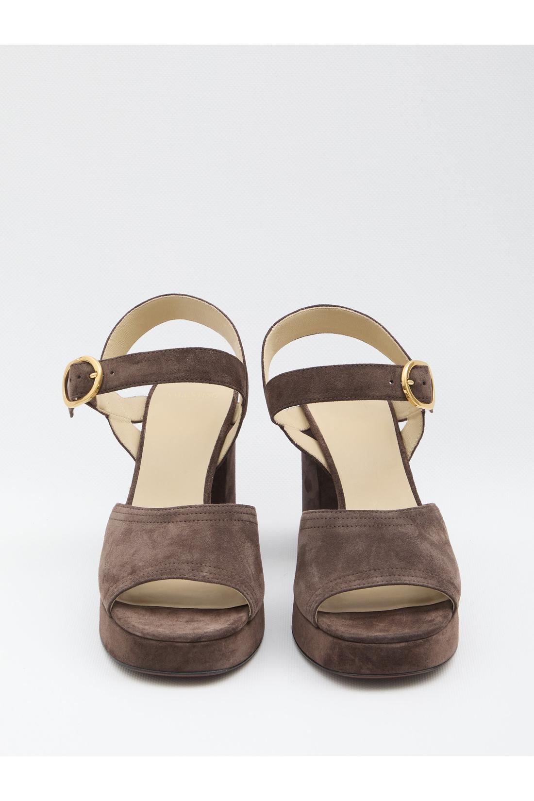 Valentino Garavani-OUTLET-SALE-Suede Sandals-ARCHIVIST