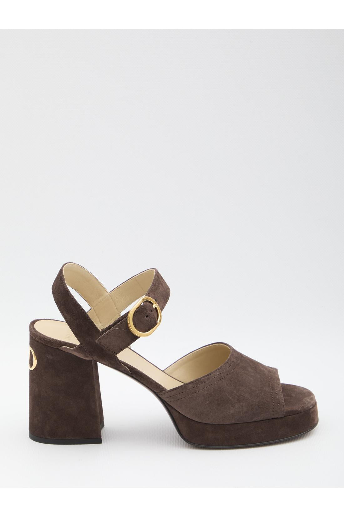 Valentino Garavani-OUTLET-SALE-Suede Sandals-ARCHIVIST