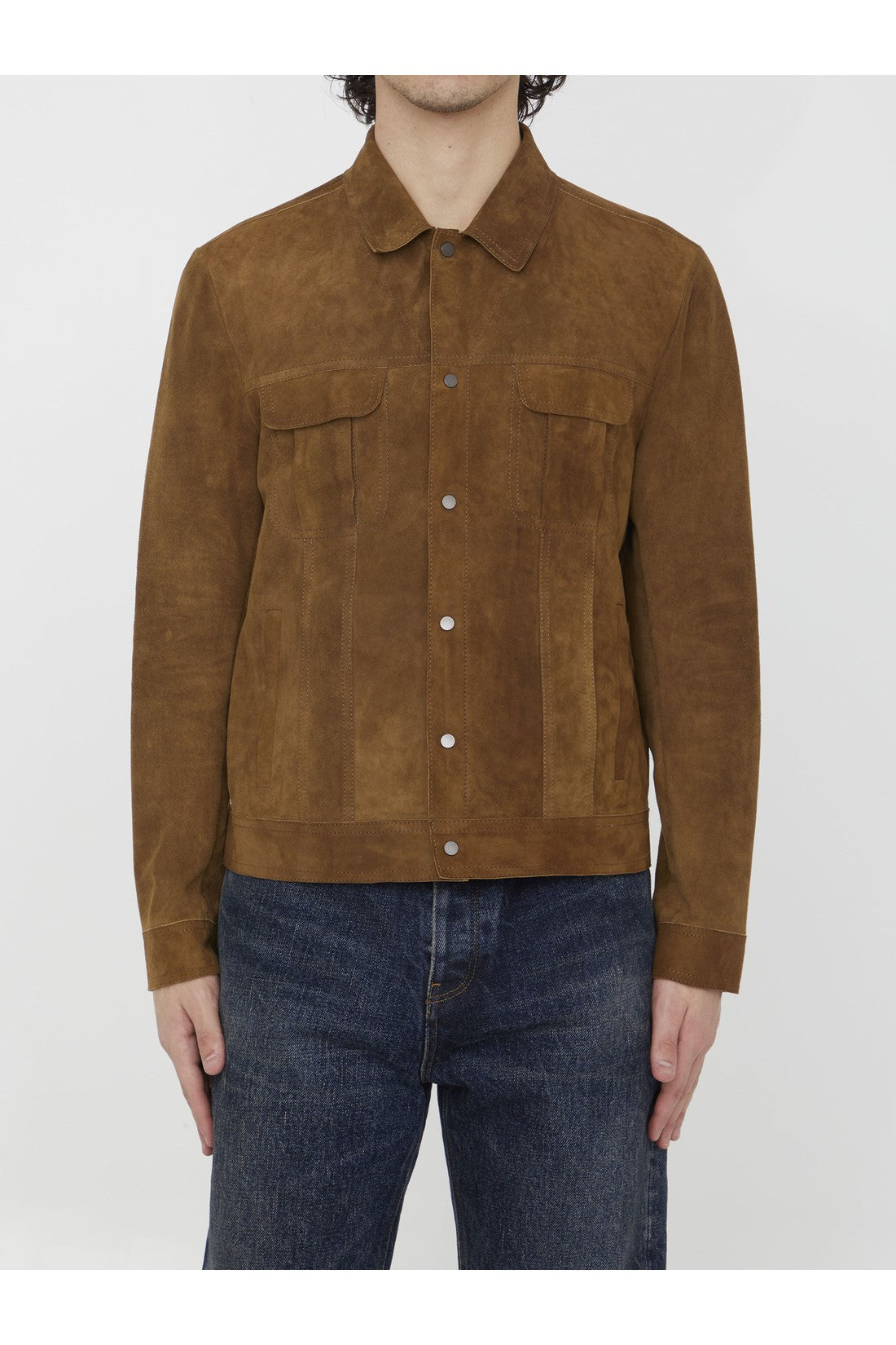 SALVATORE SANTORO-OUTLET-SALE-Suede jacket-ARCHIVIST