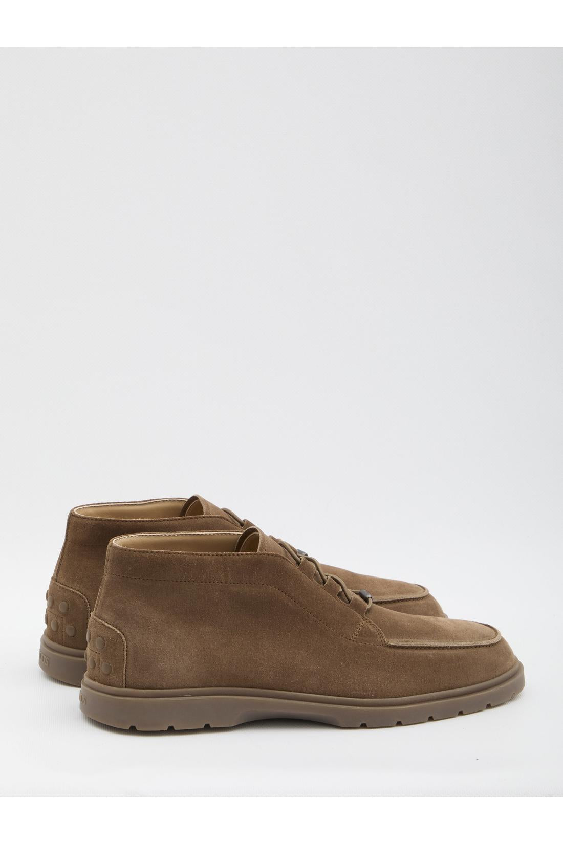 Tod'S-OUTLET-SALE-Suede leather ankle boots-ARCHIVIST