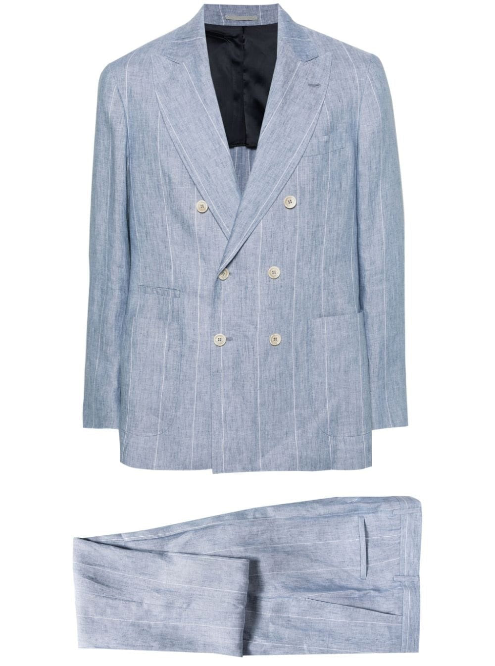 BRUNELLO CUCINELLI-OUTLET-SALE-Suit Blau-ARCHIVIST