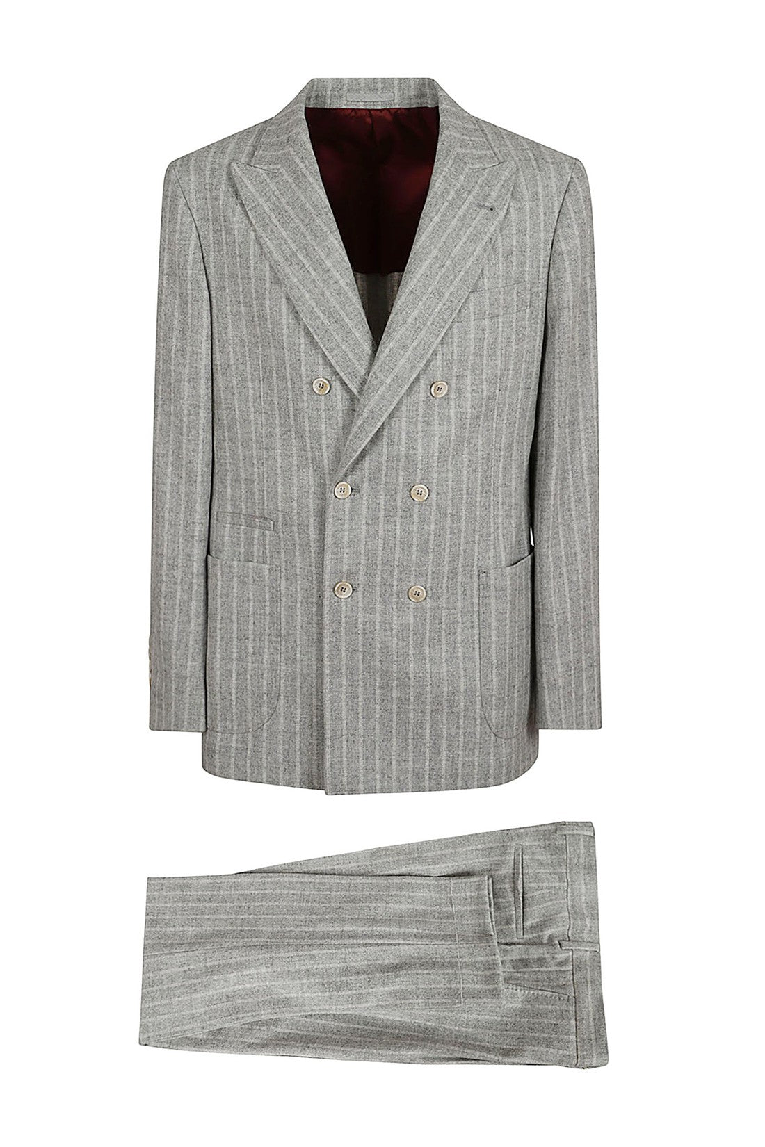 BRUNELLO CUCINELLI-OUTLET-SALE-Suit GRAU-ARCHIVIST