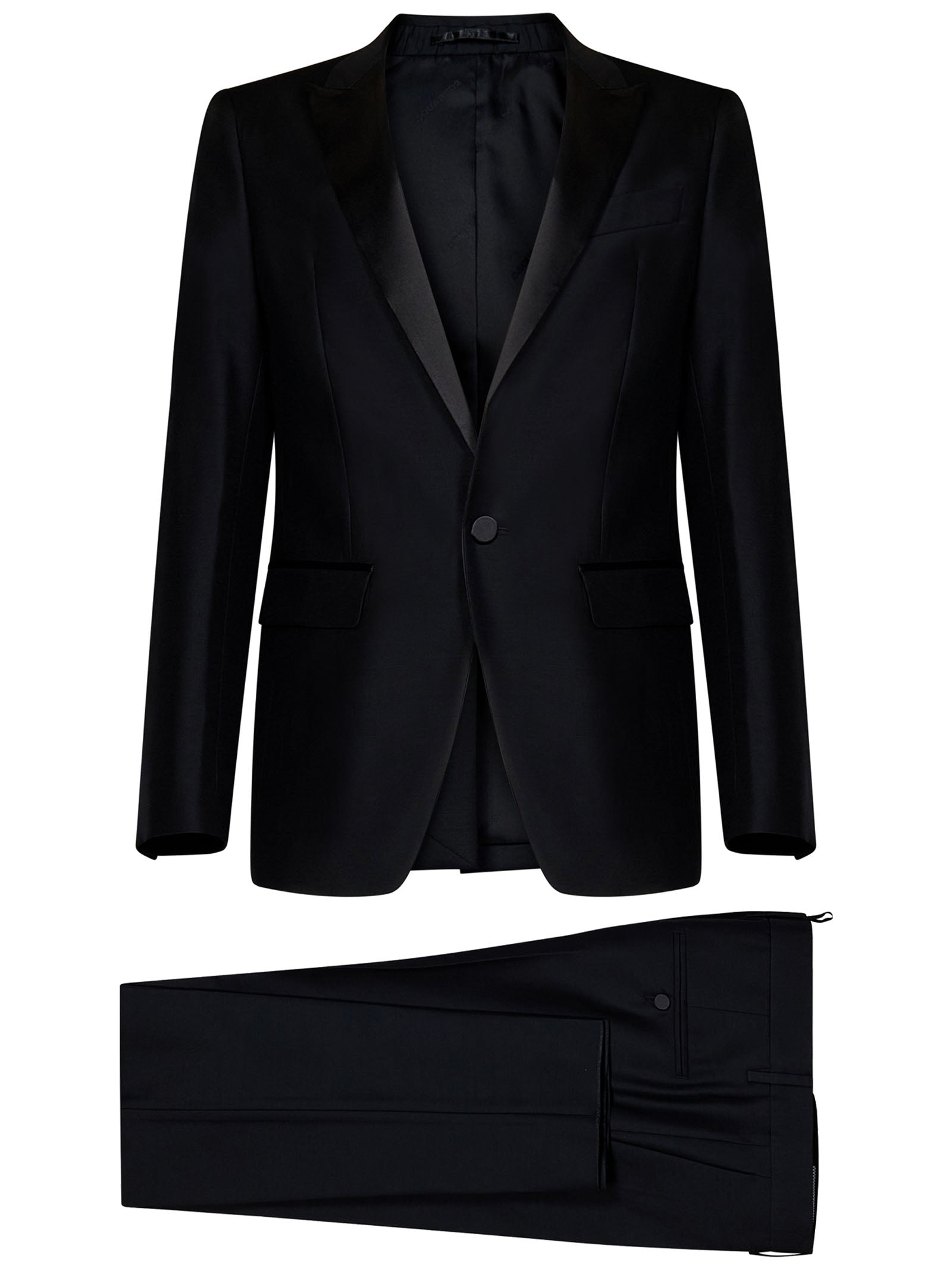 DSQUARED2-OUTLET-SALE-Suit SCHWARZ-ARCHIVIST