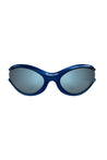 BALENCIAGA-OUTLET-SALE-Sunglasse Blau-ARCHIVIST