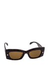 ALEXANDER MCQUEEN-OUTLET-SALE-Sunglasse Braun-ARCHIVIST