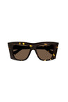 BOTTEGA VENETA-OUTLET-SALE-Sunglasse Braun-ARCHIVIST