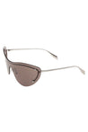 ALEXANDER MCQUEEN-OUTLET-SALE-Sunglasse Grau-ARCHIVIST