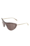 ALEXANDER MCQUEEN-OUTLET-SALE-Sunglasse Grau-ARCHIVIST