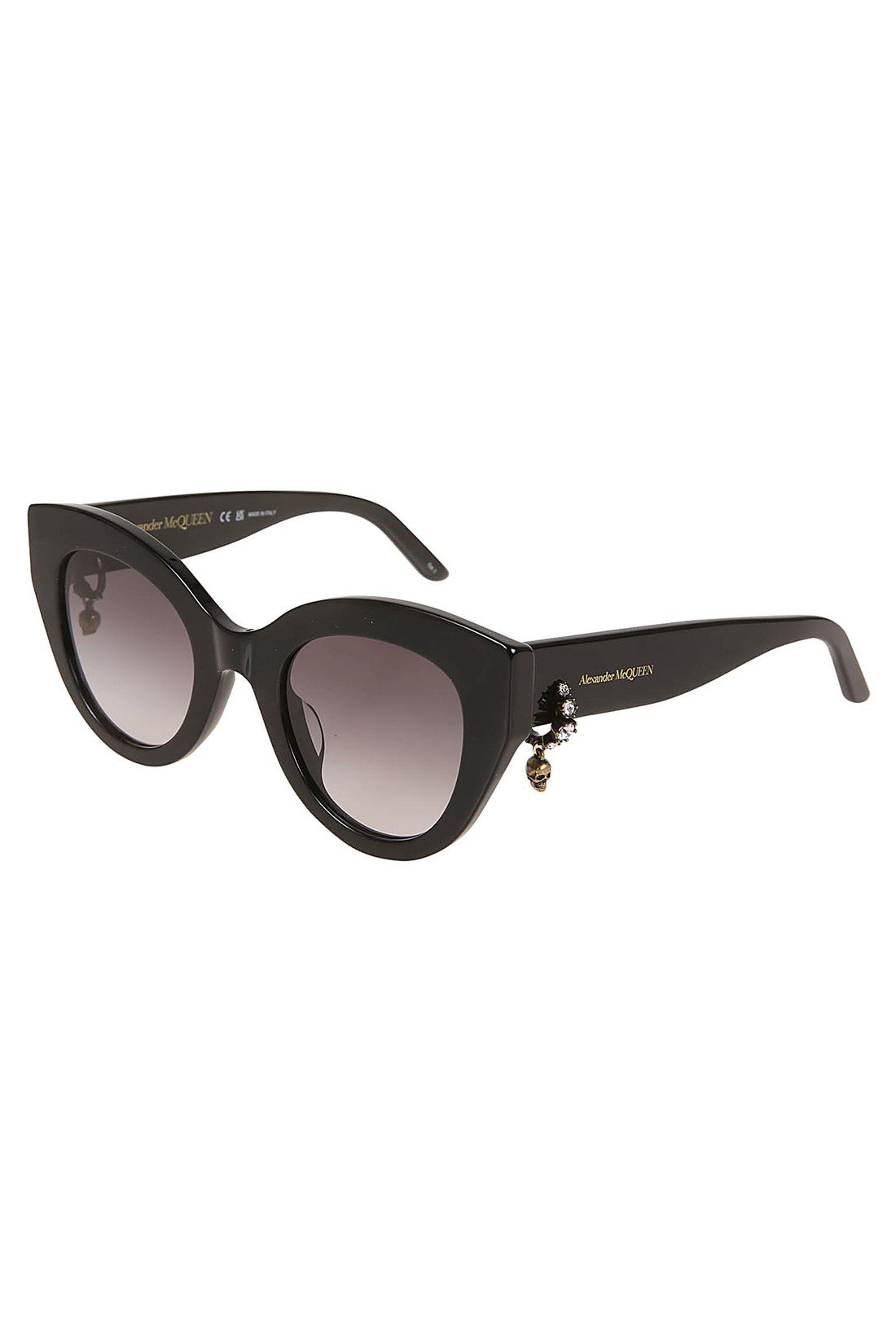 ALEXANDER MCQUEEN-OUTLET-SALE-Sunglasse Schwarz-ARCHIVIST