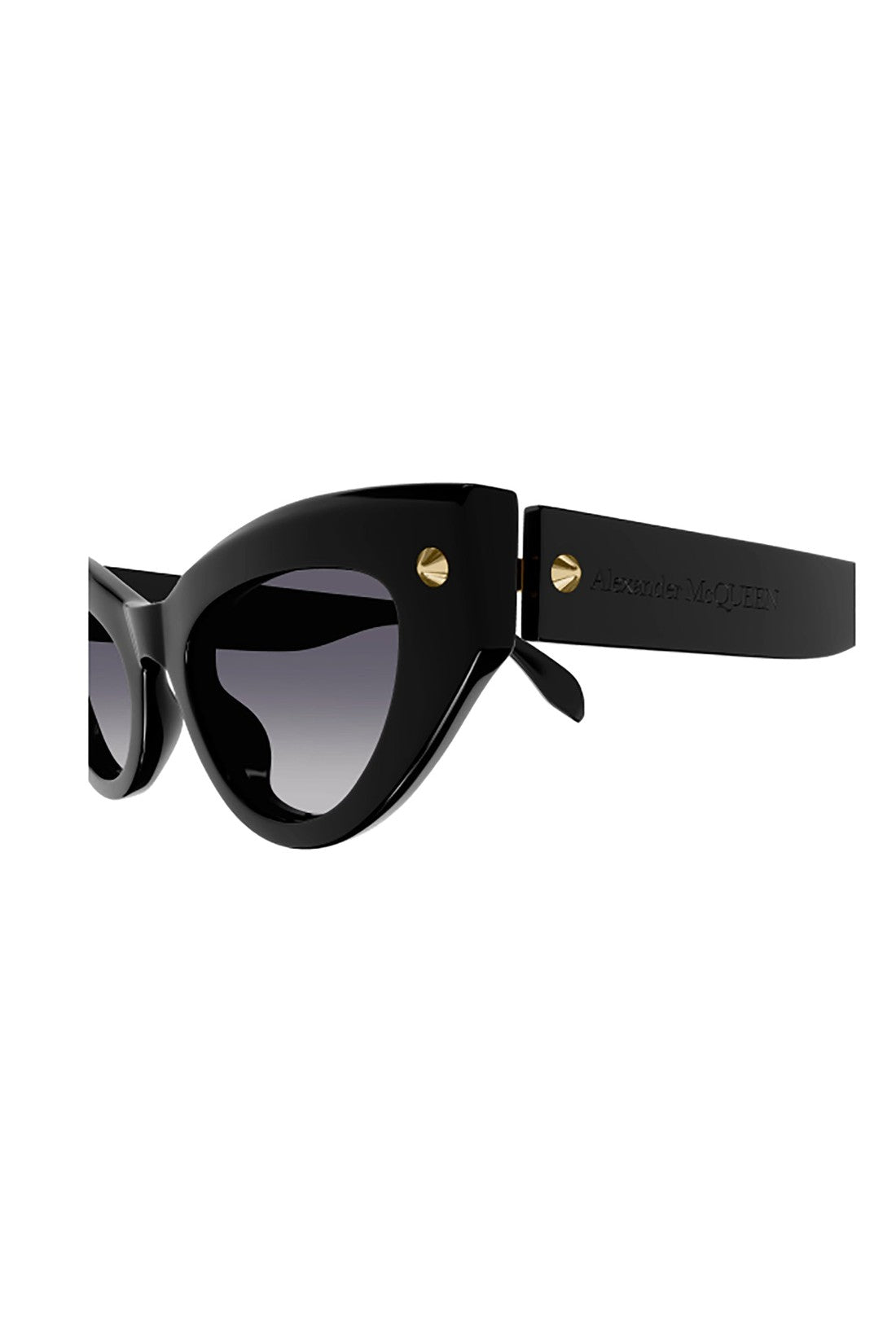 ALEXANDER MCQUEEN-OUTLET-SALE-Sunglasse Schwarz-ARCHIVIST