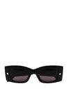 ALEXANDER MCQUEEN-OUTLET-SALE-Sunglasse Schwarz-ARCHIVIST