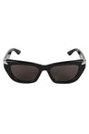 ALEXANDER MCQUEEN-OUTLET-SALE-Sunglasse Schwarz-ARCHIVIST