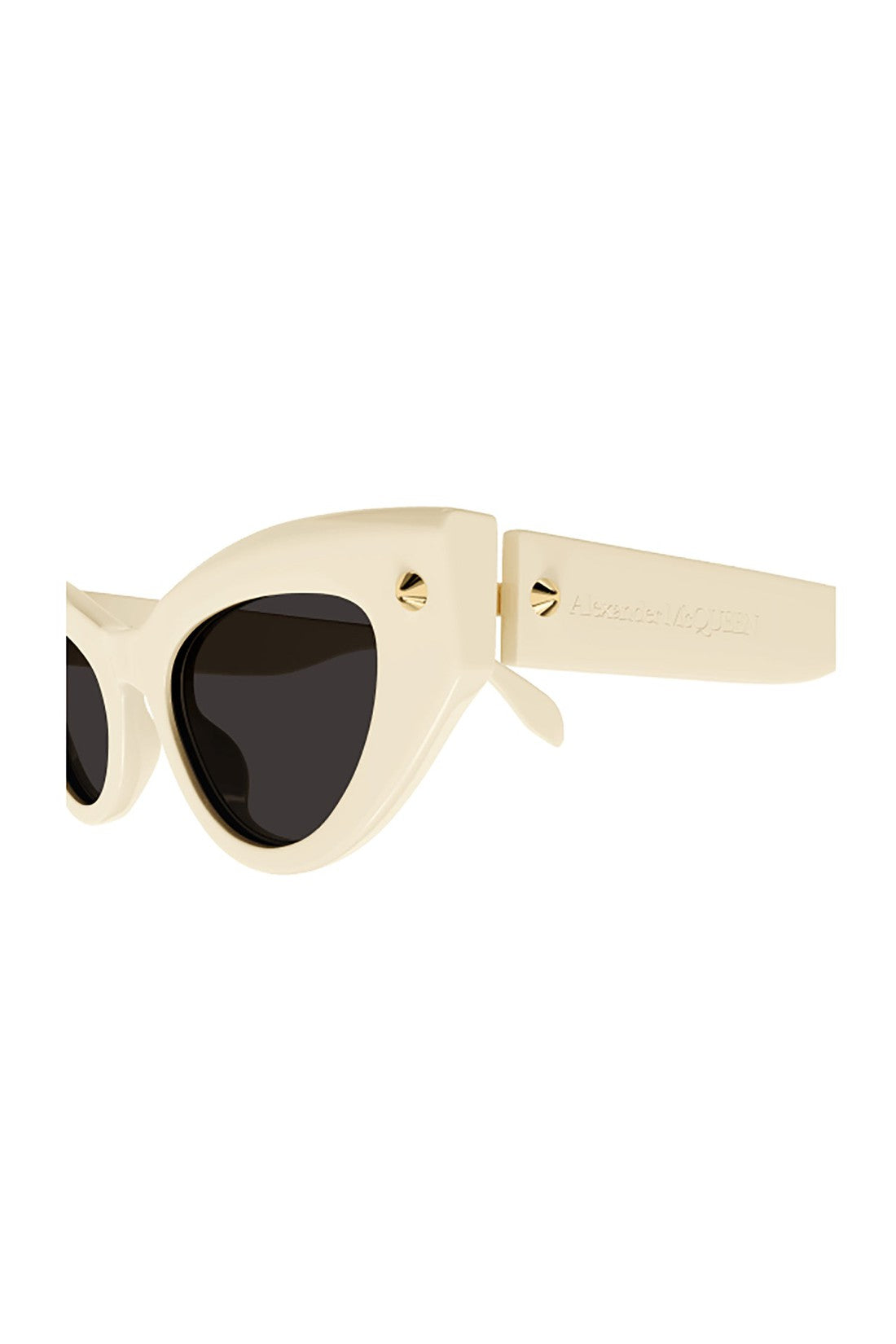 ALEXANDER MCQUEEN-OUTLET-SALE-Sunglasse Weiss-ARCHIVIST