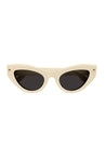 ALEXANDER MCQUEEN-OUTLET-SALE-Sunglasse Weiss-ARCHIVIST