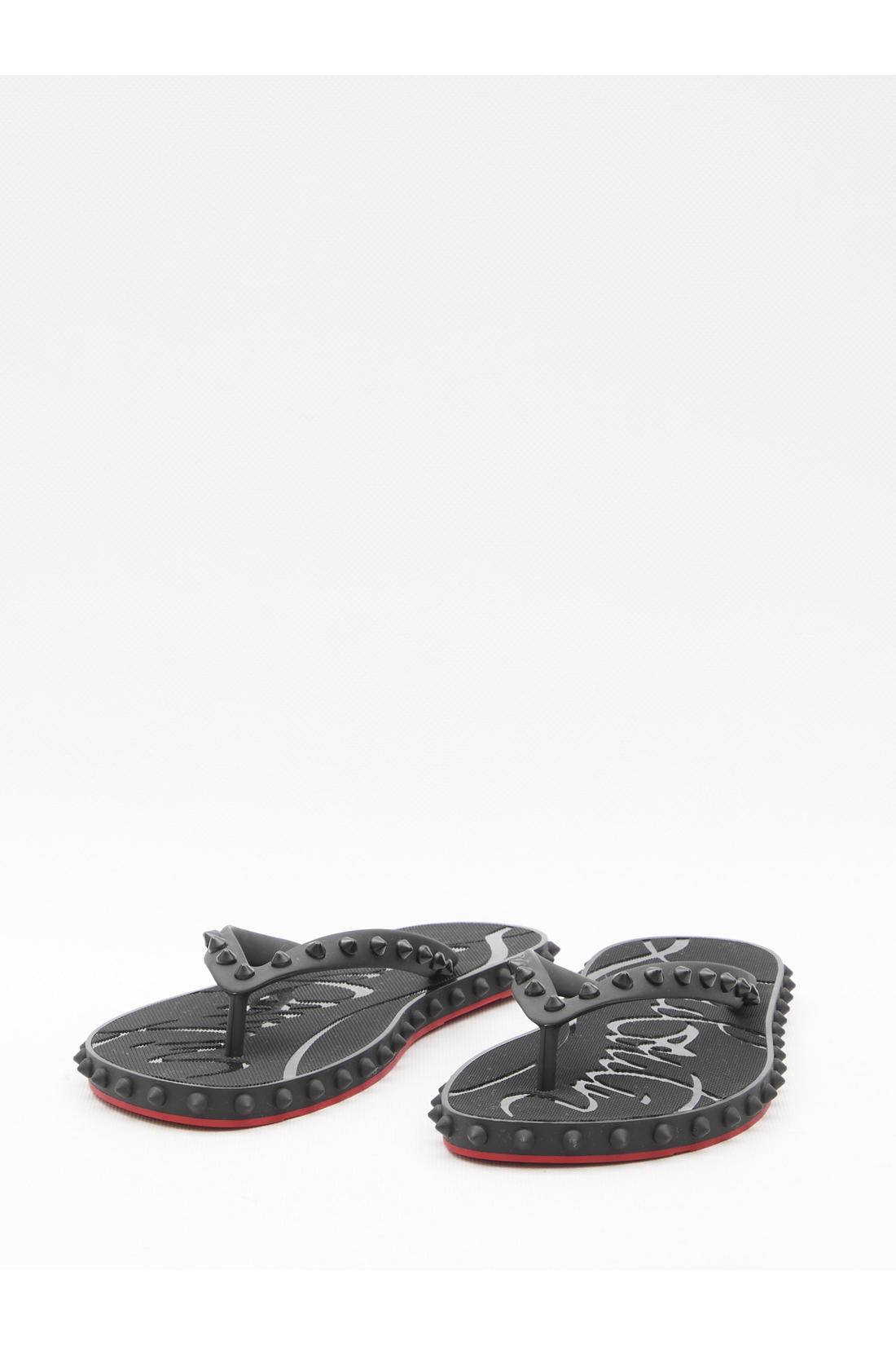 Christian Louboutin-OUTLET-SALE-Super Loubi Flip slide sandals-ARCHIVIST