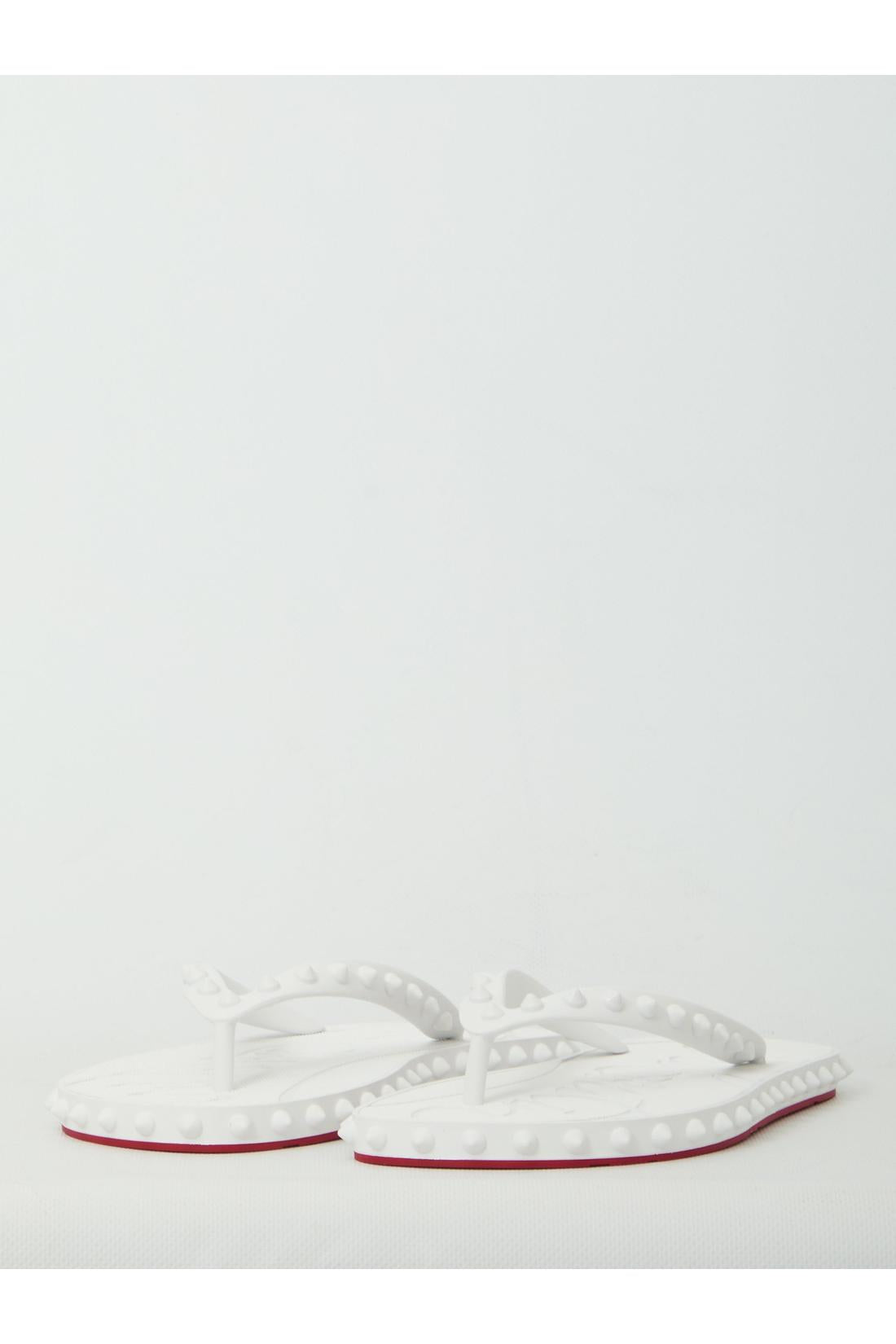 Christian Louboutin-OUTLET-SALE-Super Loubi Flip slide sandals-ARCHIVIST