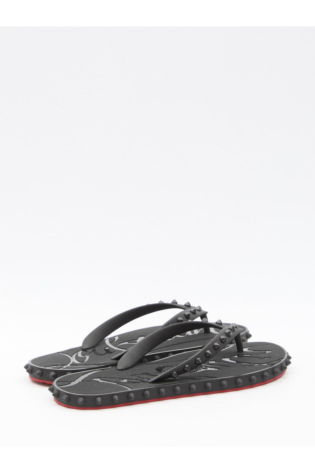 Christian Louboutin-OUTLET-SALE-Super Loubi Flip slide sandals-ARCHIVIST