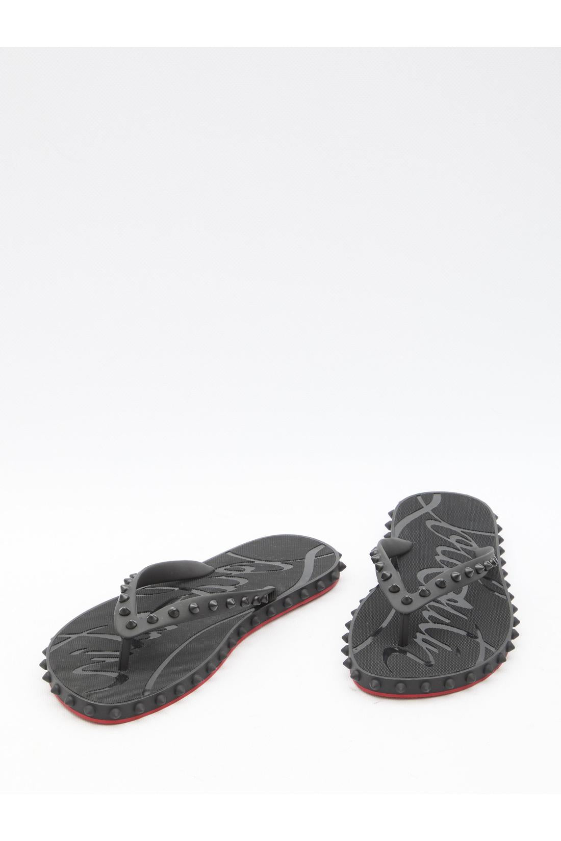 Christian Louboutin-OUTLET-SALE-Super Loubi Flip slide sandals-ARCHIVIST