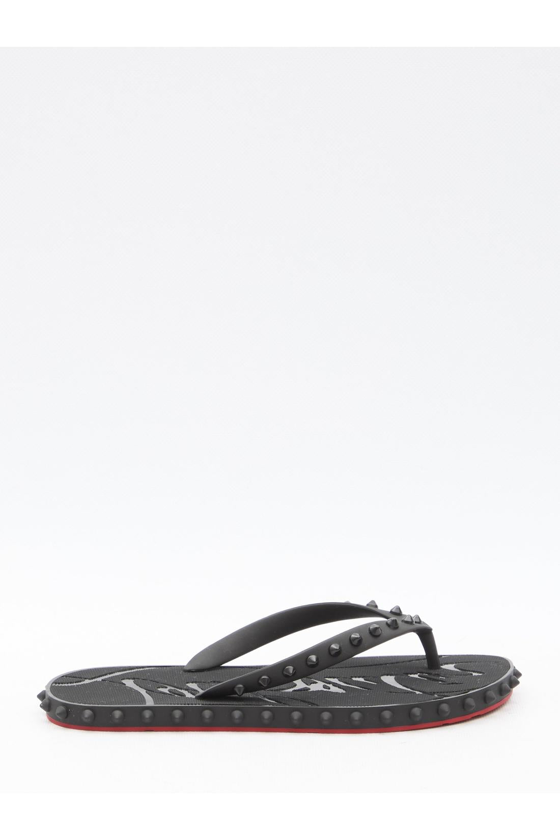 Christian Louboutin-OUTLET-SALE-Super Loubi Flip slide sandals-ARCHIVIST