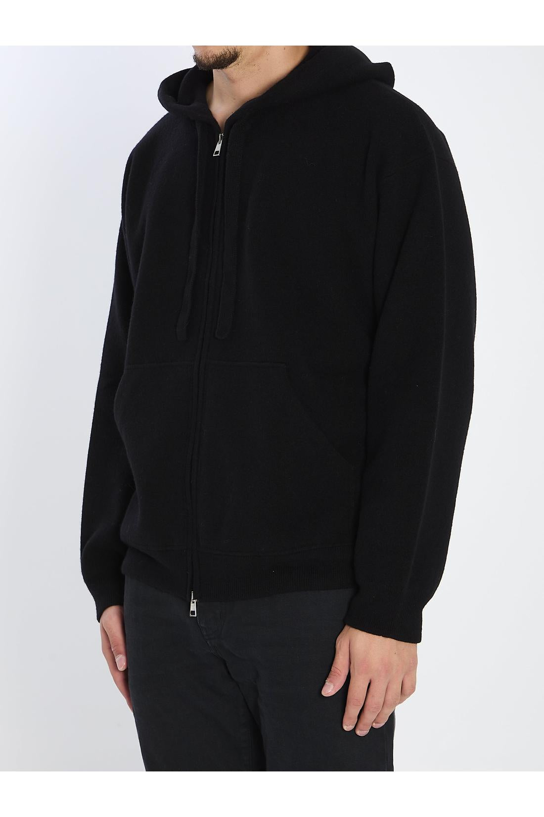 Roberto Collina-OUTLET-SALE-Super-fine wool hoodie-ARCHIVIST