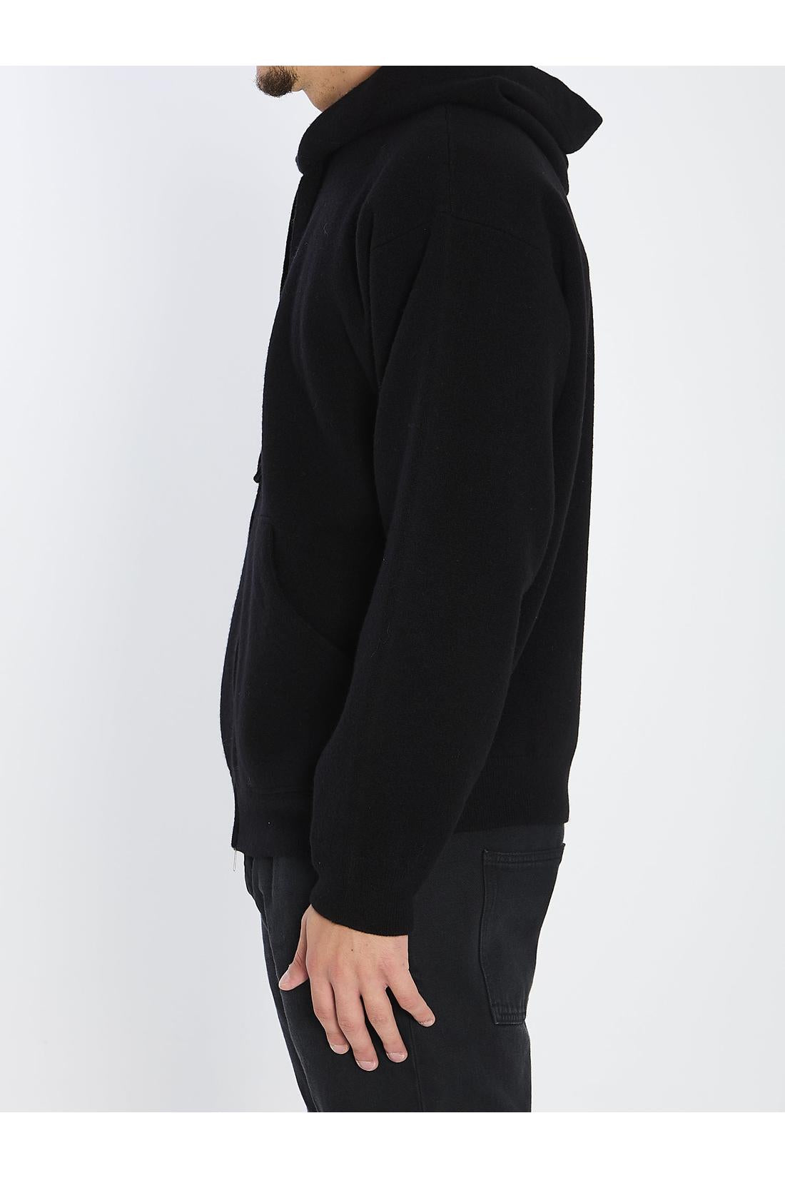 Roberto Collina-OUTLET-SALE-Super-fine wool hoodie-ARCHIVIST