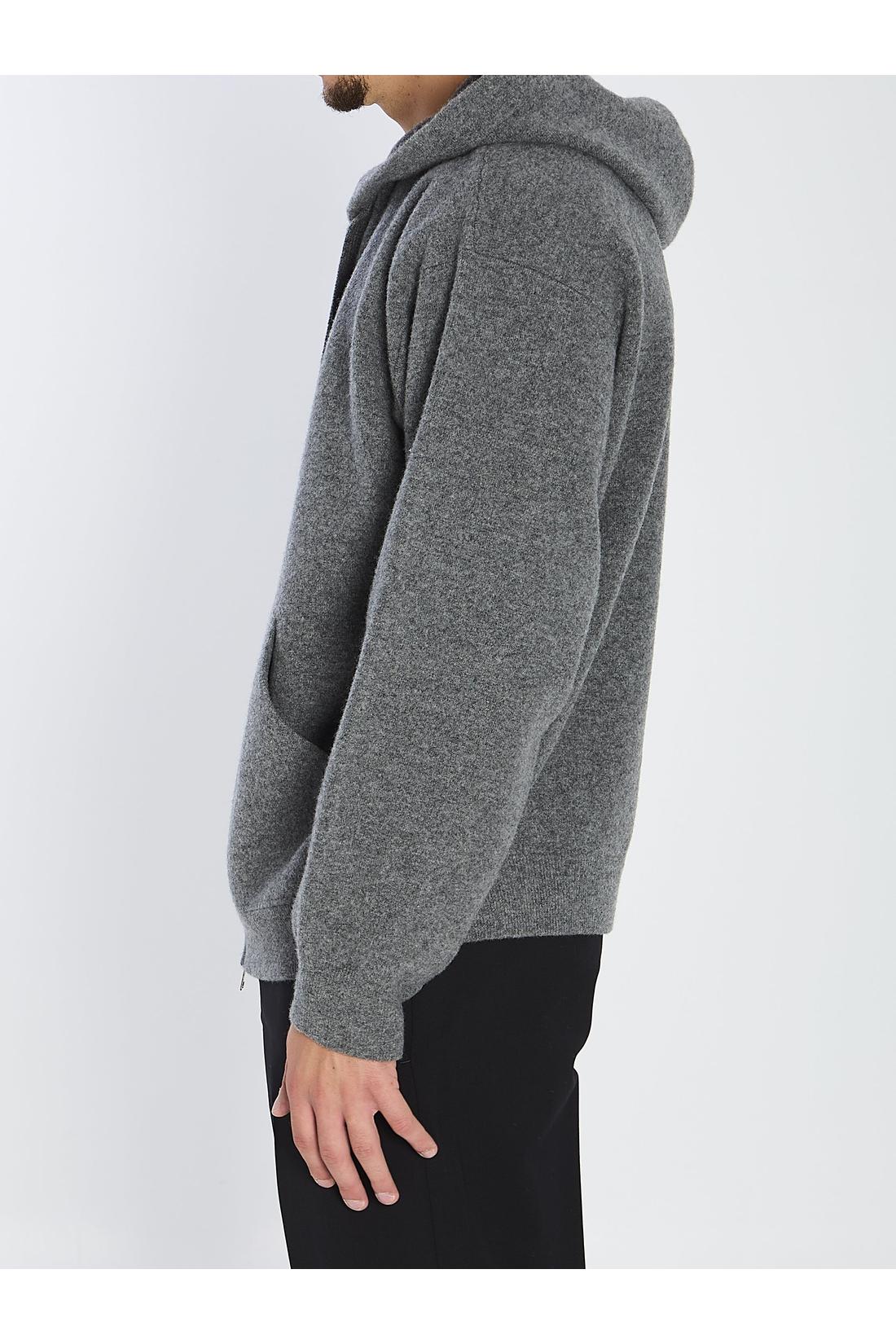 Roberto Collina-OUTLET-SALE-Super-fine wool hoodie-ARCHIVIST