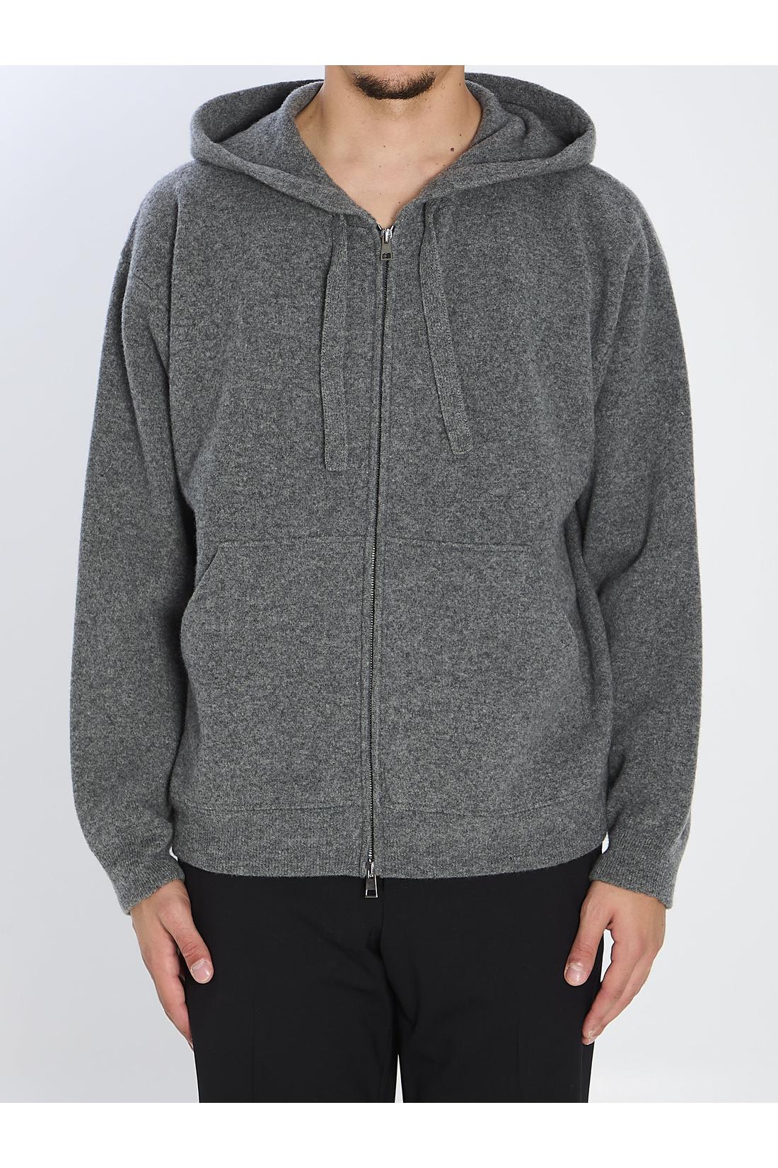 Roberto Collina-OUTLET-SALE-Super-fine wool hoodie-ARCHIVIST