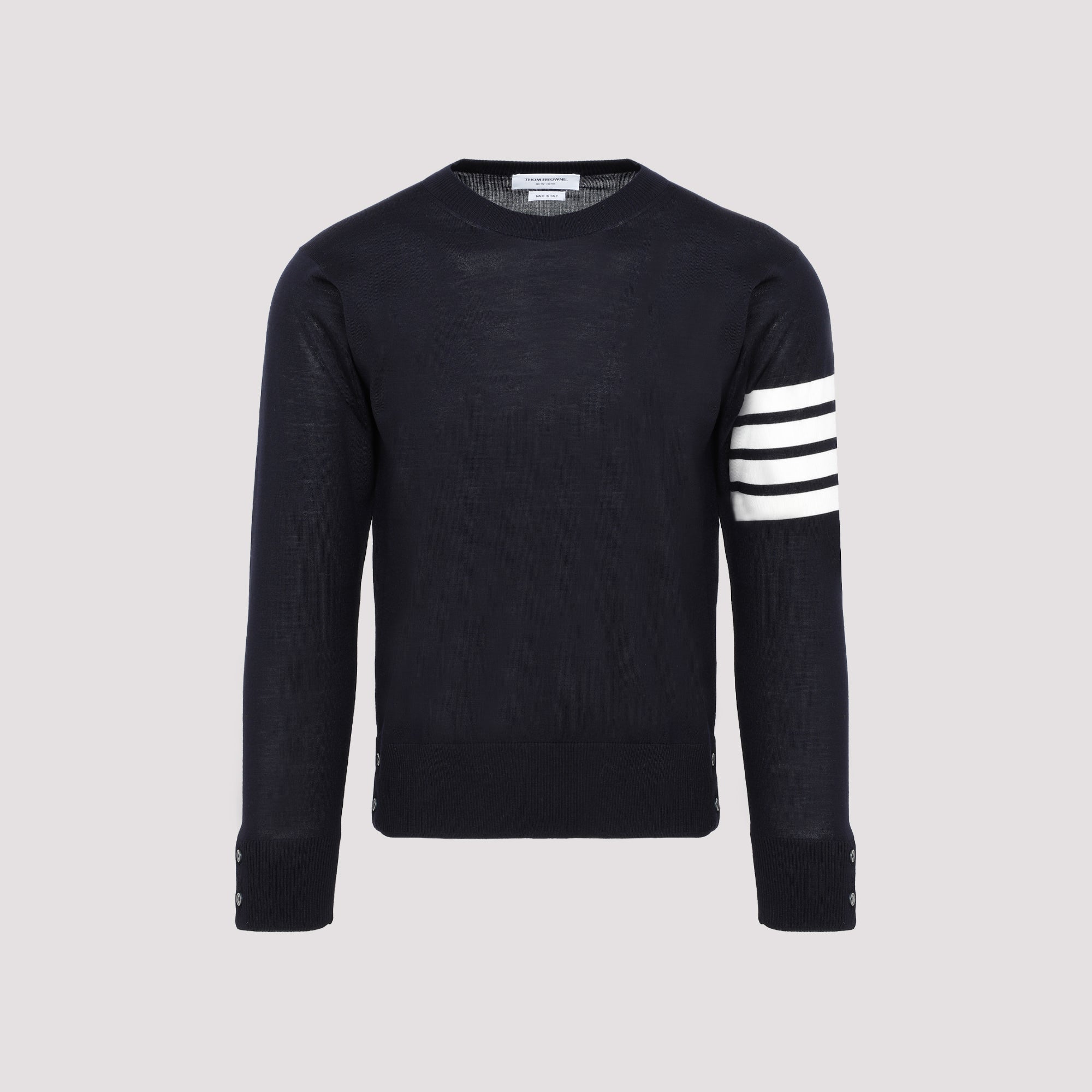 THOM BROWNE-OUTLET-SALE-Sweater BLAU-ARCHIVIST