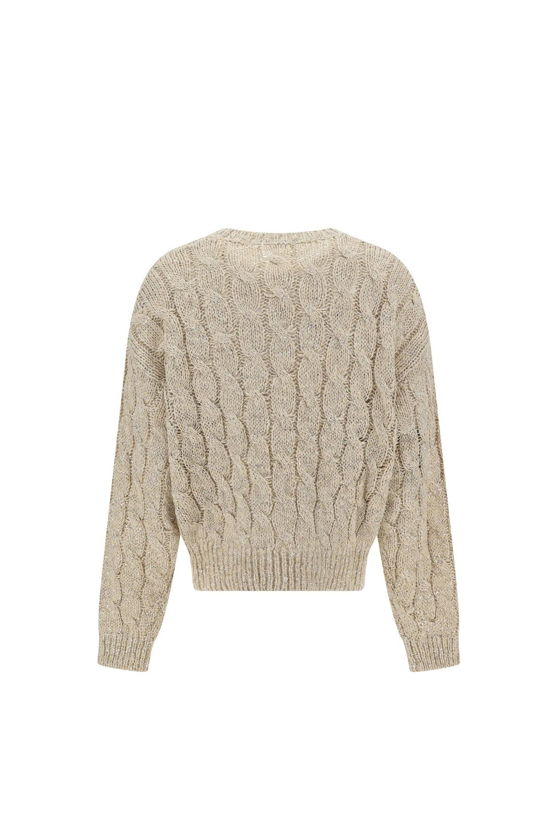 Brunello Cucinelli-OUTLET-SALE-Sweater Beige-ARCHIVIST