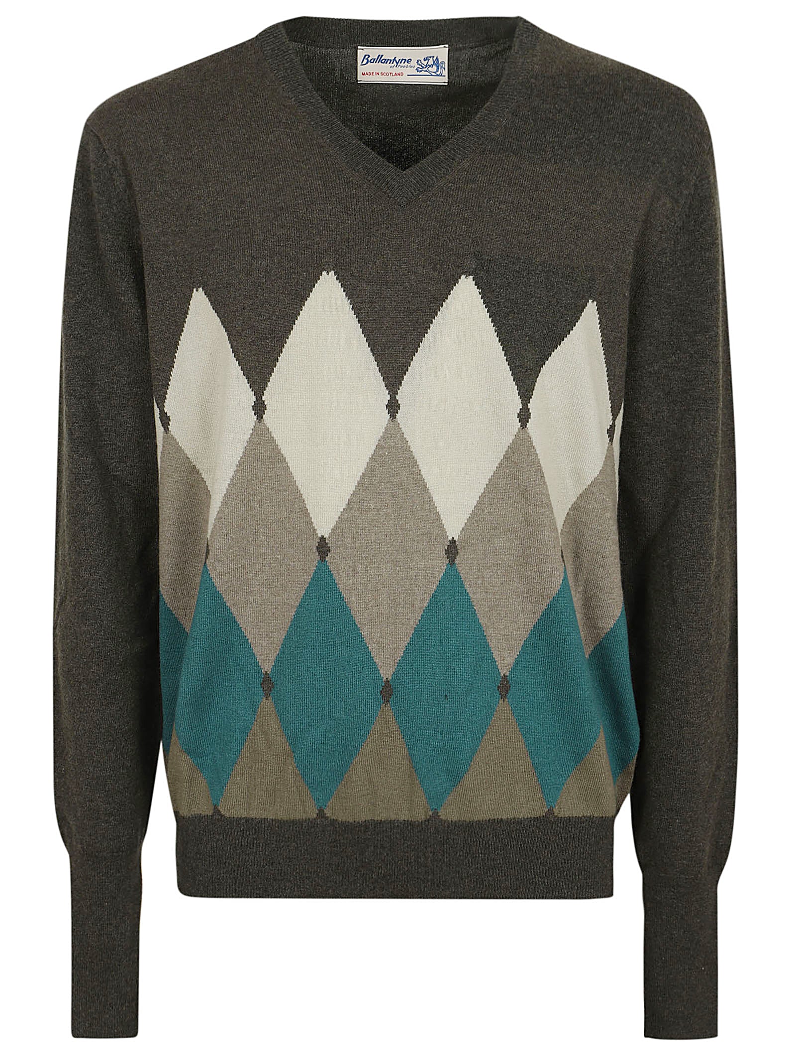 BALLANTYNE-OUTLET-SALE-Sweater GRAU-ARCHIVIST