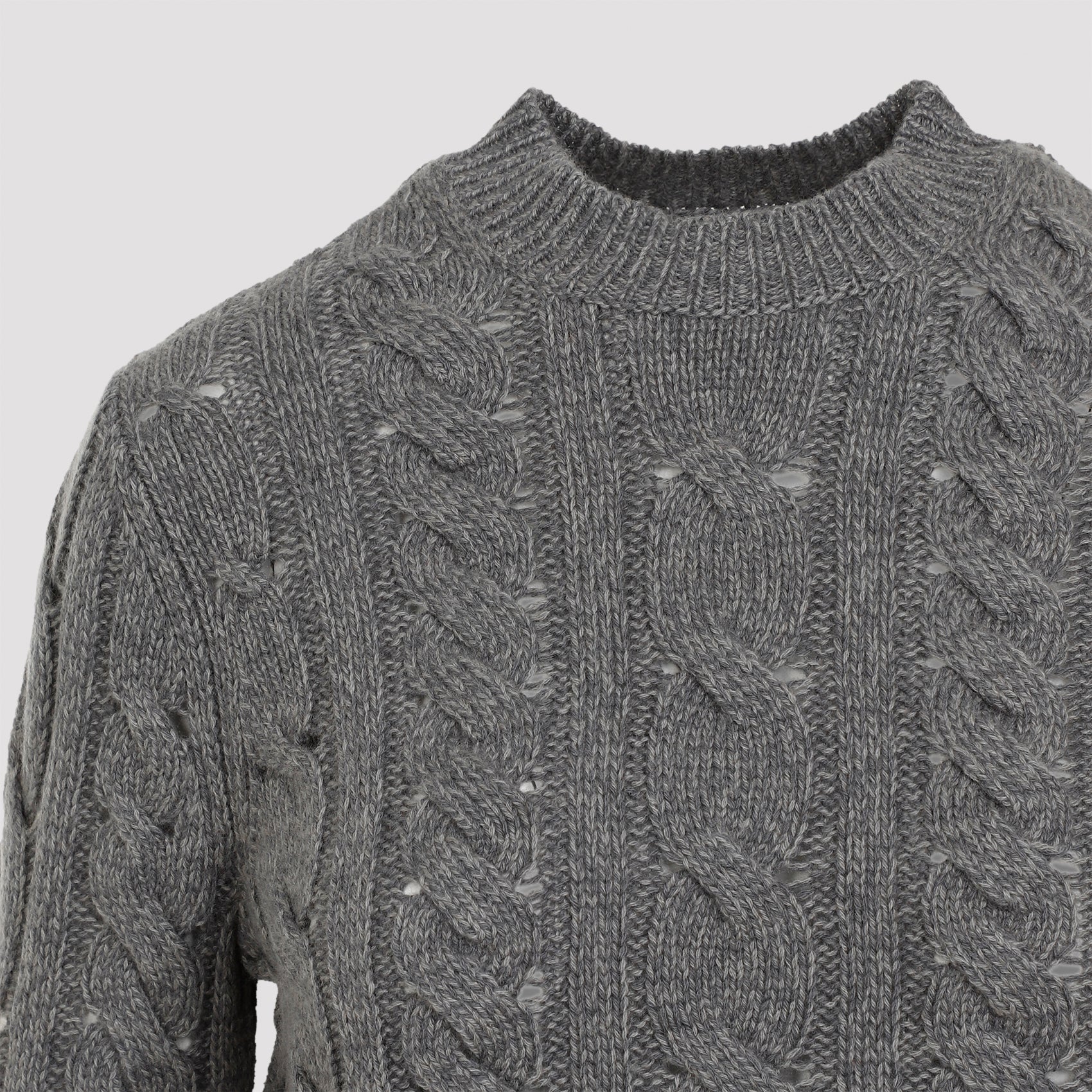 GABRIELA HEARST-OUTLET-SALE-Sweater GRAU-ARCHIVIST