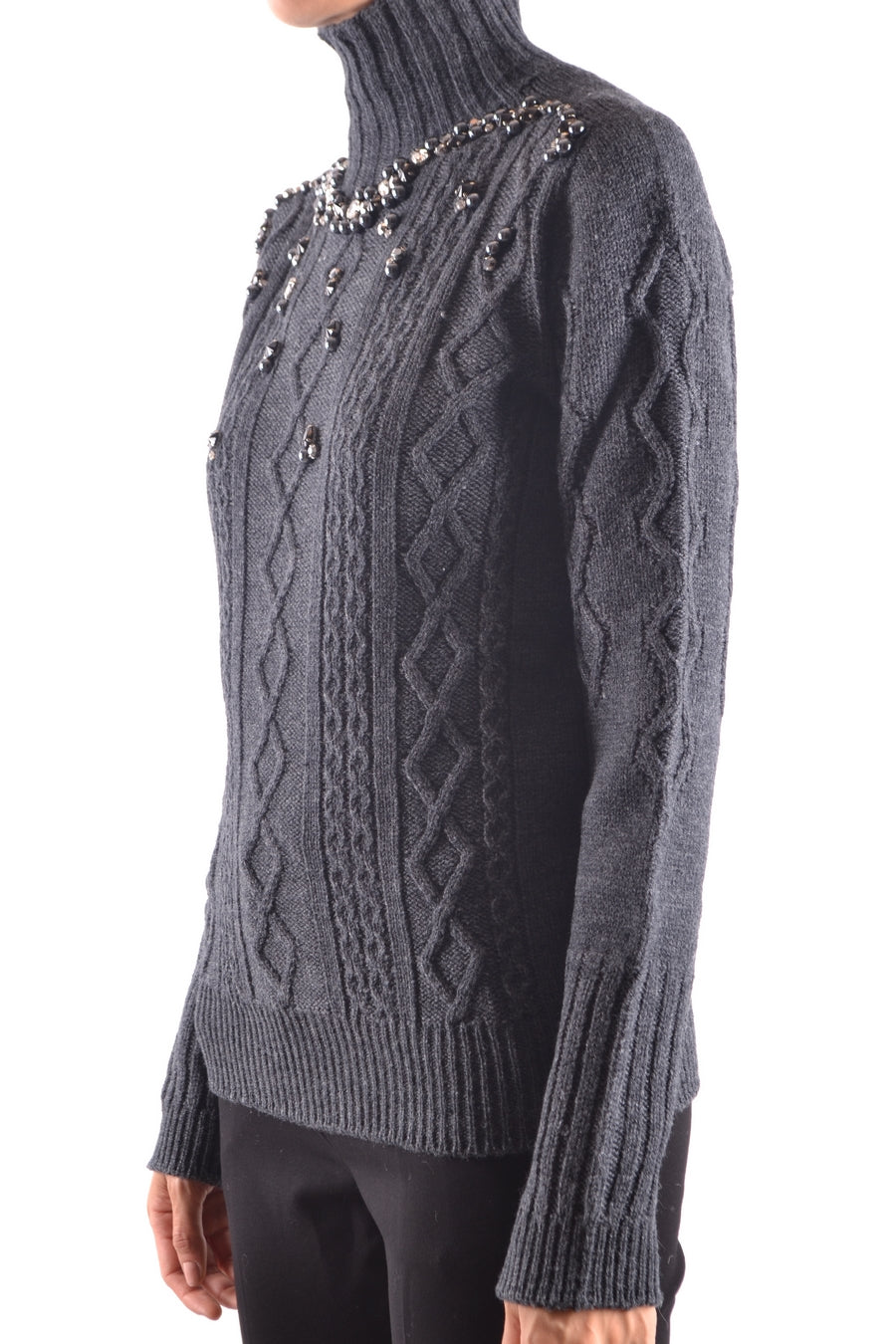 PINKO-OUTLET-SALE-Sweater GRAU-ARCHIVIST