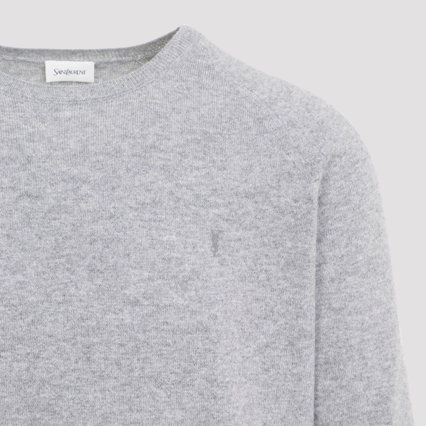 SAINT LAURENT-OUTLET-SALE-Sweater GRAU-ARCHIVIST