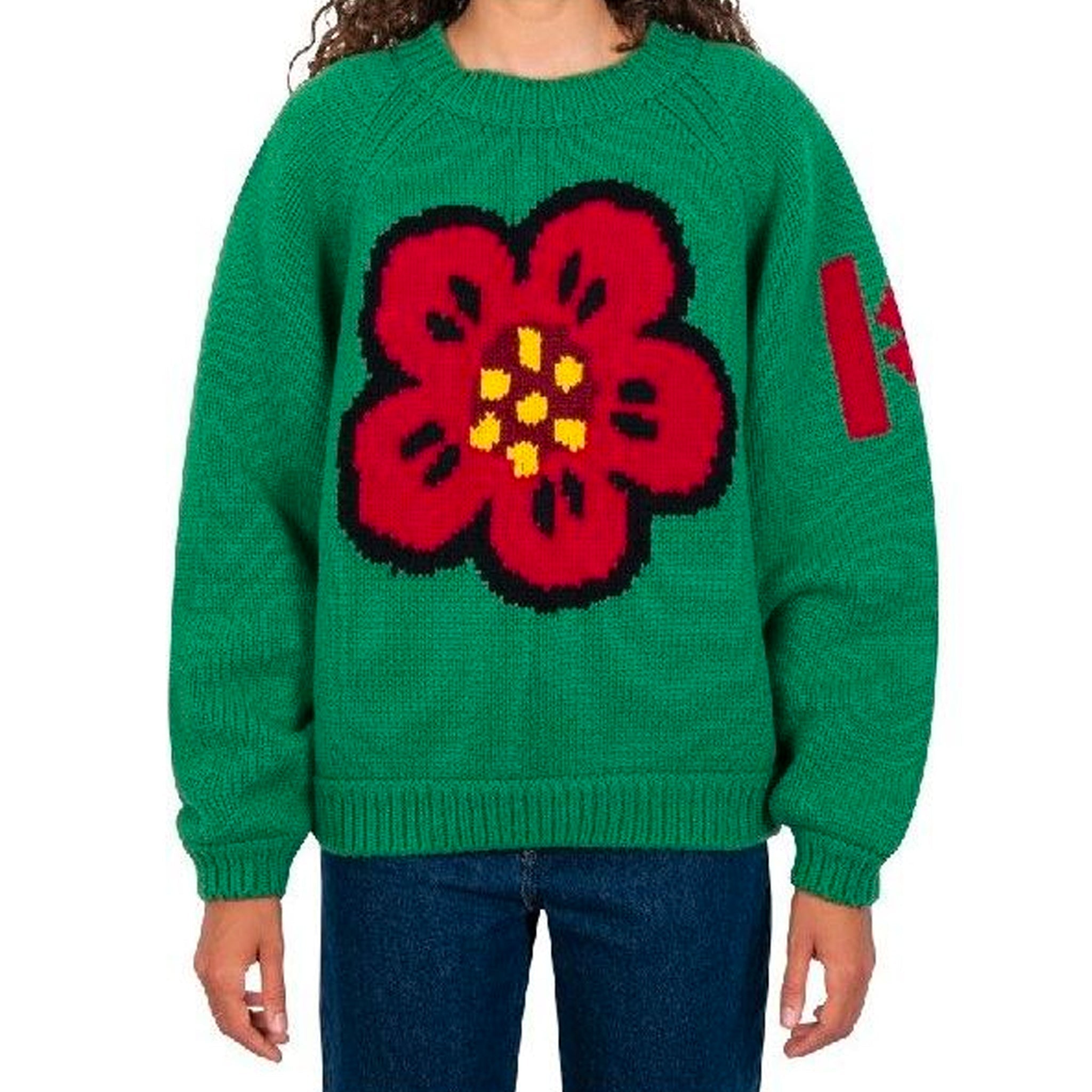 KENZO-OUTLET-SALE-Sweater GRÜN-ARCHIVIST