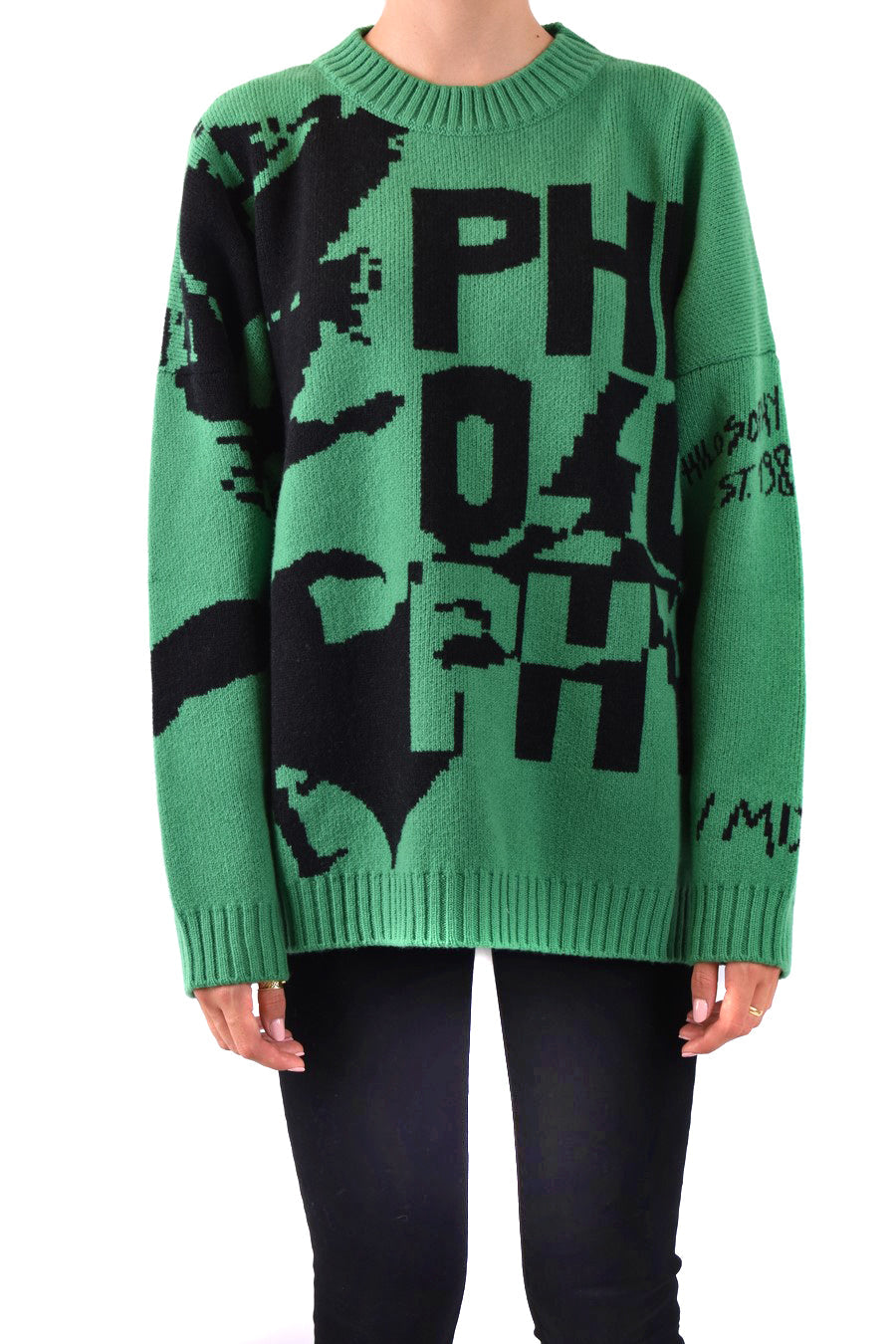 PHILOSOPHY DI LORENZO SERAFINI-OUTLET-SALE-Sweater GRÜN-ARCHIVIST