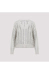 BRUNELLO CUCINELLI-OUTLET-SALE-Sweater Grau-ARCHIVIST